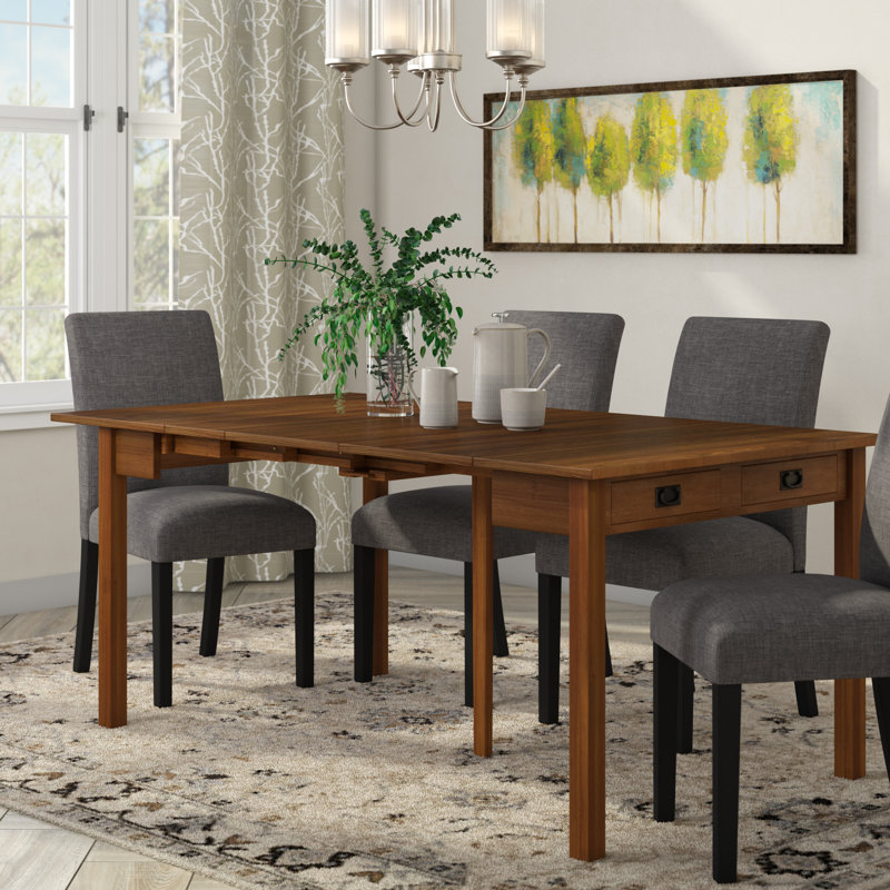 Red Barrel Studio® Berkshire Extendable Rubberwood Dining Table & Reviews